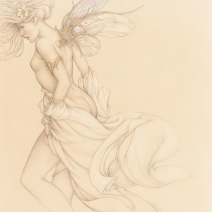 "Startled Sky Nymph" Fine Art Edition on Paper by Michael Parkes