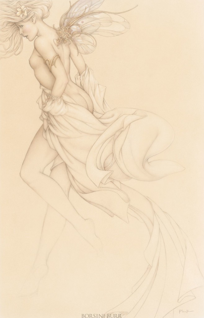 "Startled Sky Nymph" Fine Art Edition on Paper by Michael Parkes