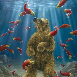 "Swimmer" Fine Art Edition on Paper by Robert Bissell