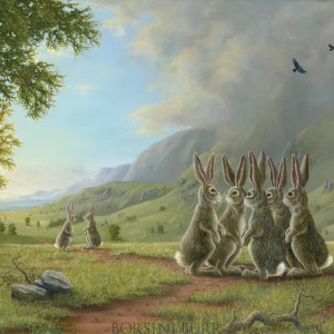 "The Decision" Fine Art on Canvas by Robert Bissell