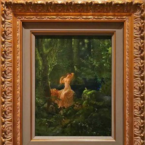 Beauty and the Frog Original Mixed Media by Kinuko Y. Craft