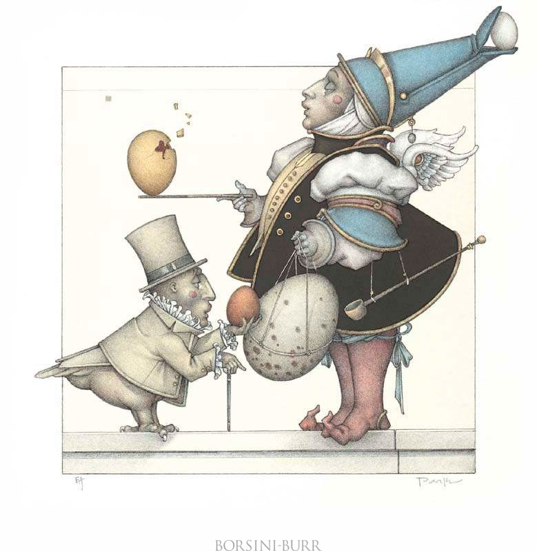 "Collector – The Egg Collector" Stone Lithograph by Michael Parkes