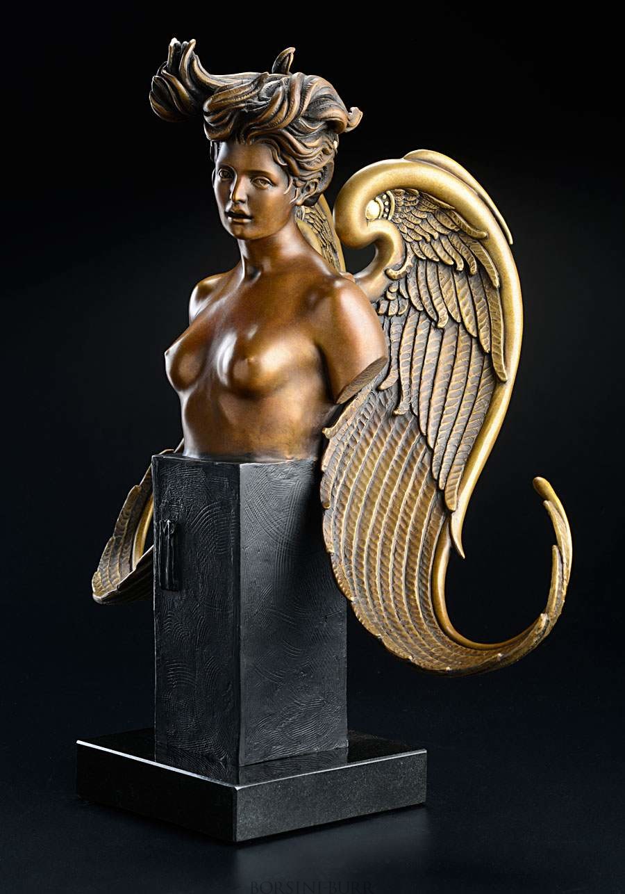 "The Muse" Bronze Sculpture by Michael Parkes