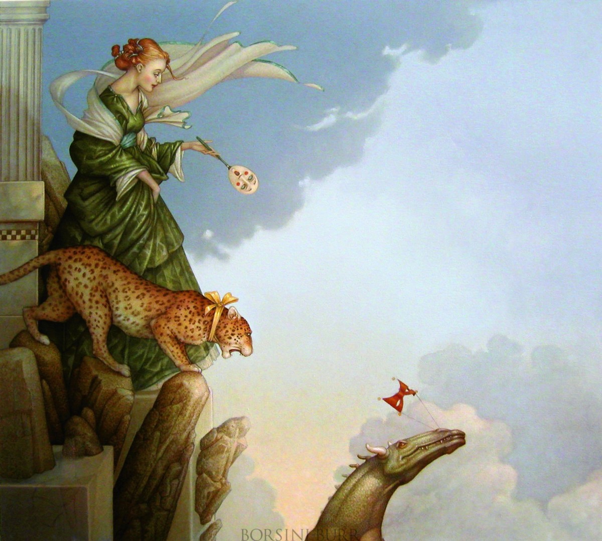 "Fearless" Fine Art Edition on Canvas by Michael Parkes.