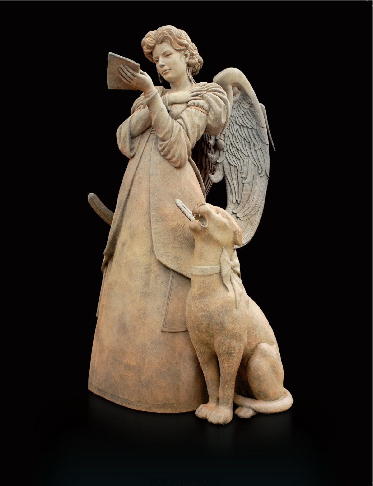 "Isabelle And Bella" Bronze Sculpture by Michael Parkes
