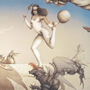 "Last Circus" Stone Lithograph by Michael Parkes