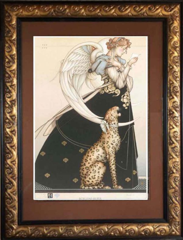 The Letter Stone Lithograph by Michael Parkes