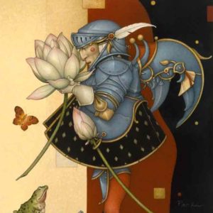 Lotus Collector Fine Art Edition on Canvas by Michael Parkes