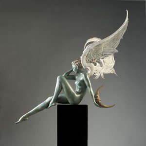 "Moonstruck" Bronze Sculpture by Michael Parkes