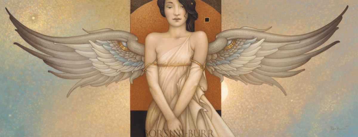 "Angel Portrait" Original Oil on Canvas by Michael Parkes