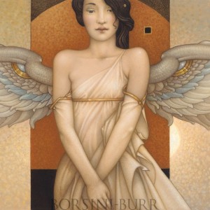 "Angel Portrait" Original Oil on Canvas by Michael Parkes