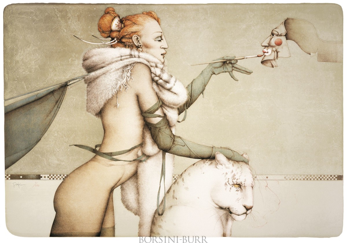 "Creation" Stone Lithograph by Michael Parkes