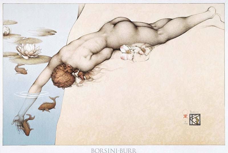 "Summer" Stone Lithograph by Michael Parkes
