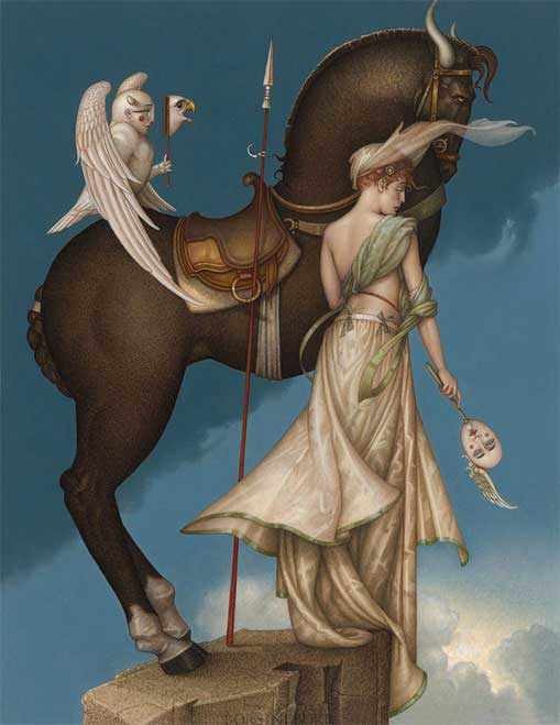 "The Summit" Fine Art Edition on Canvas by Michael Parkes