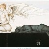 "Waiting" Stone Lithograph by Michael Parkes