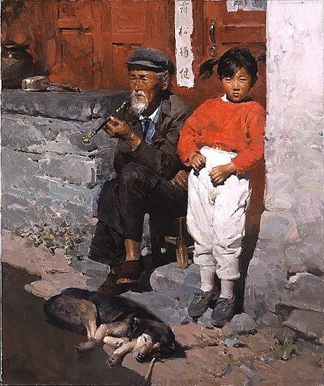 "A Quiet Day" Fine Art on Canvas by Mian Situ