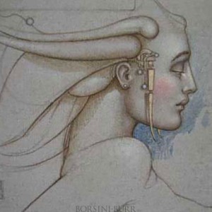 "Angel Study" Fine Art Edition on Paper by Michael Parkes