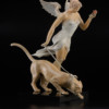 "Descending" Bronze Sculpture by Michael Parkes