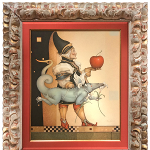 "Dragon Collector" Original Oil on Canvas by Michael Parkes