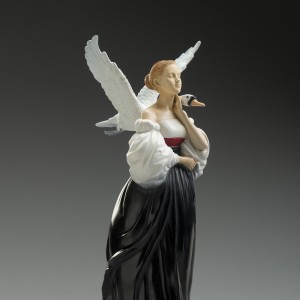 "Pale Swan" Beauty in Bronze Sculpture by Michael Parkes