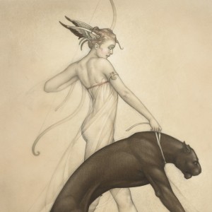 "Goddess of the Hunt" Fine Art Edition on Paper by Michael Parkes
