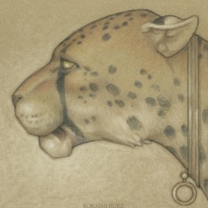 "Cheetah" Original Drawing by Michael Parkes