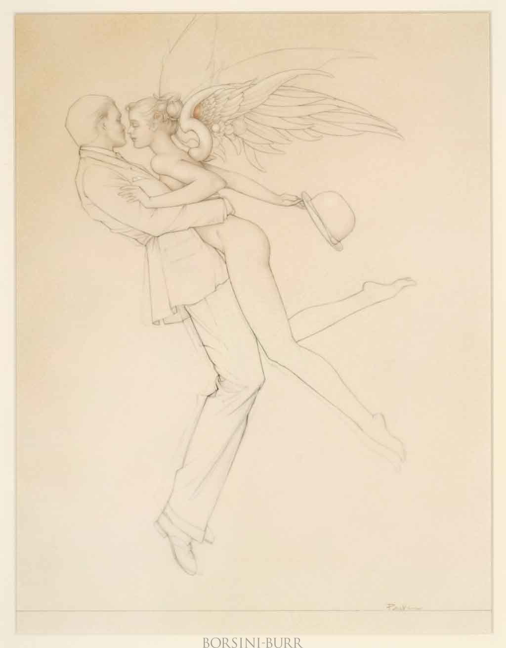 "Angel Affair" Original Sketch by Michael Parkes