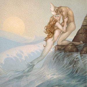 "La Sirene" Original Oil on Canvas by Michael Parkes