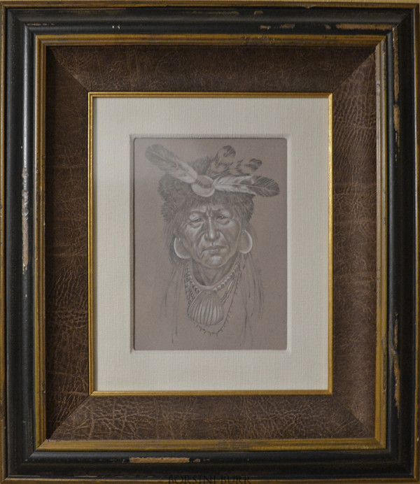 "Indian Chief" Original Pencil by Troy Anderson
