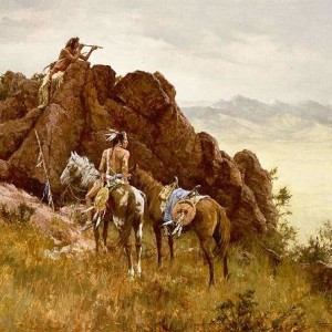 "Far Seeing Glass" Fine Art Edition on Canvas by Howard Terpning