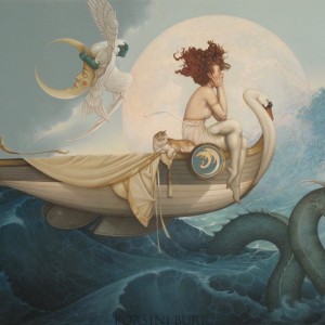"Returning Home" Original Oil on Canvas by Michael Parkes