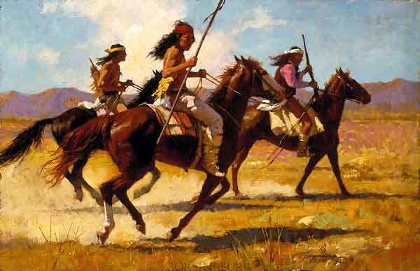 "Light Cavalry" Fine Art Edition on Canvas by Howard Terpning