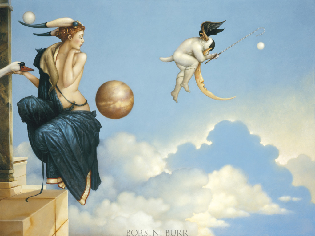"Moon Thief" Fine Art Edition on Canvas by Michael Parkes