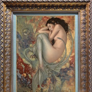 "Sleeping Mermaid" Original Painting by Michael Parkes
