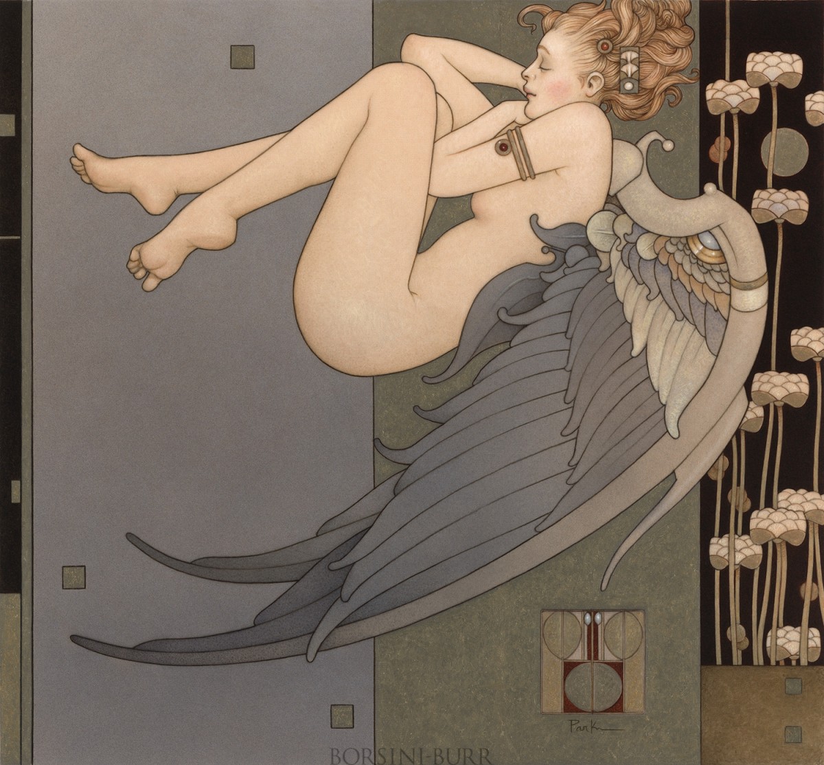 "Dreaming" Original Oil on Canvas by Michael Parkes