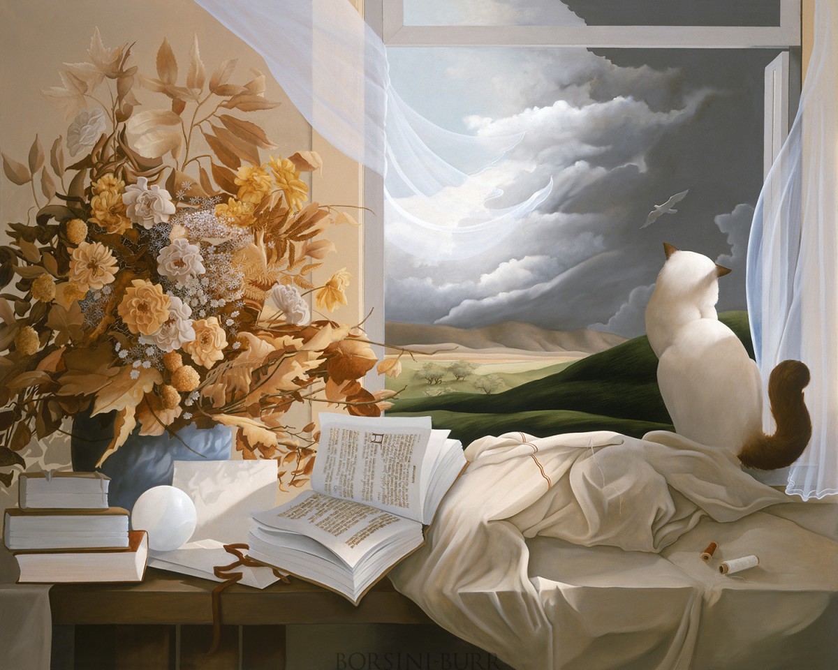 "Still Life" Fine Art on Canvas by Michael Parkes