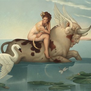 "Europa" Fine Art Edition on Canvas by Michael Parkes