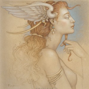 "Day Dreaming" Original Oil on Canvas by Michael Parkes