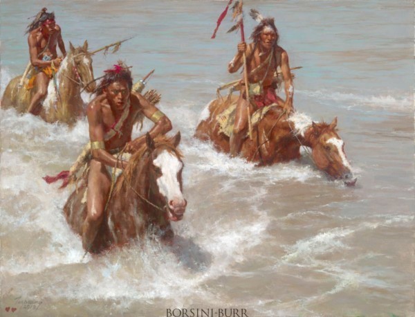 "Pursuit Across the Yellowstone" Fine Art Edition by Howard Terpning