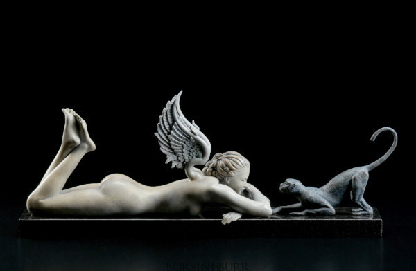 "See No Evil" Bronze Sculpture by Michael Parkes