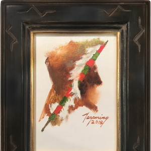 "Sioux Flag Carrier" Original Painting by Howard Terpning