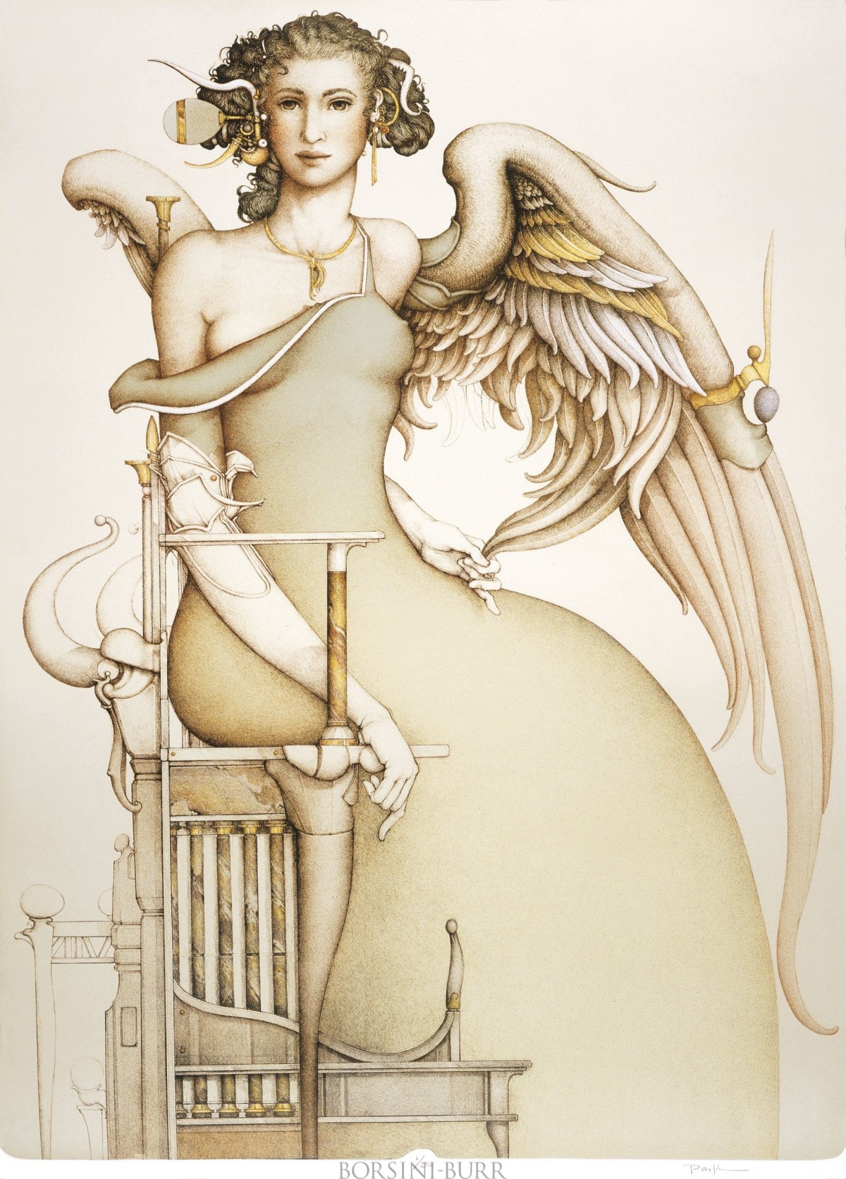 "The Promise" Stone Lithograph by Michael Parkes