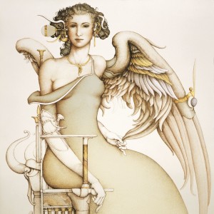 "The Promise" Stone Lithograph by Michael Parkes