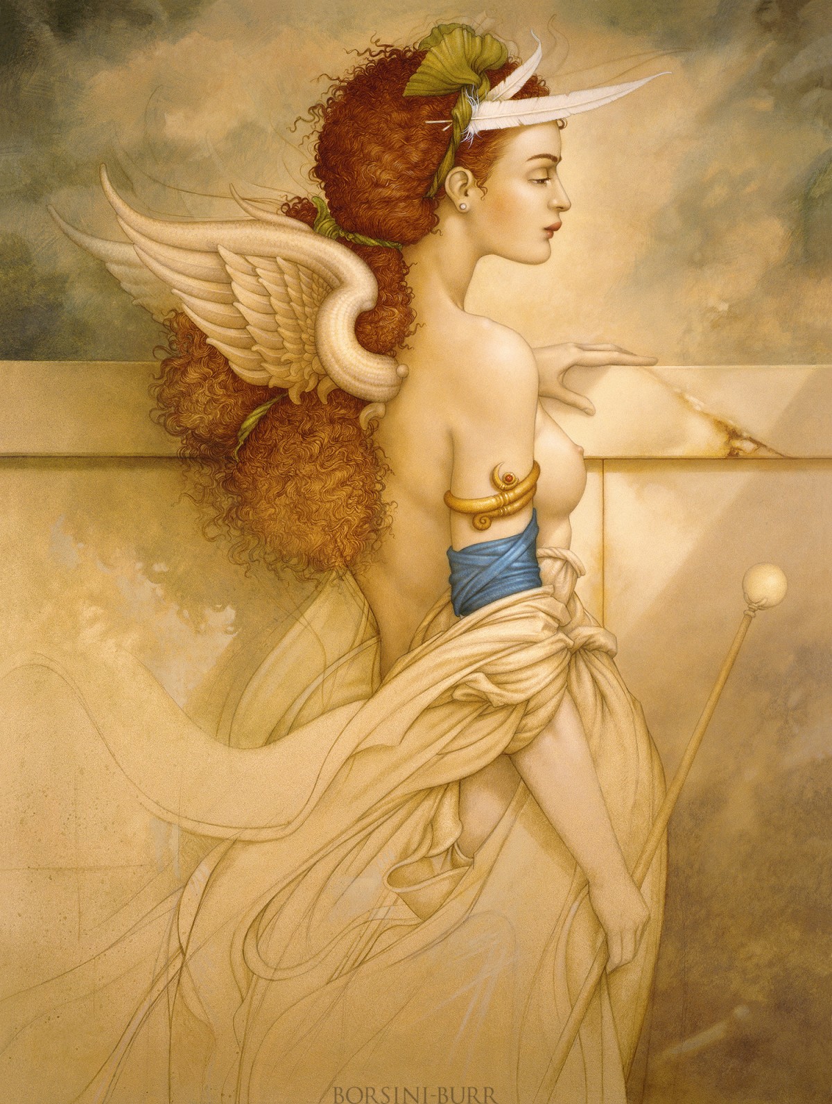"Sophia Rose" Original Oil on Canvas by Michael Parkes