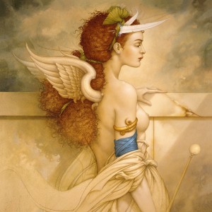 "Sophia Rose" Original Oil on Canvas by Michael Parkes