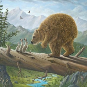 "The Encounter" Fine Art Edition on Canvas by Robert Bissell