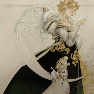 "The Letter Study" Original Oil on Canvas by Michael Parkes
