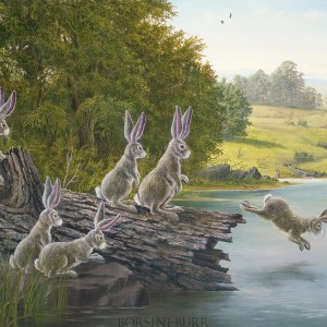 "Swimming Hole" Fine Art Edition on Canvas by Robert Bissell