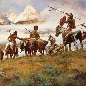 "The Ploy" Fine Art Edition on Canvas by Howard Terpning