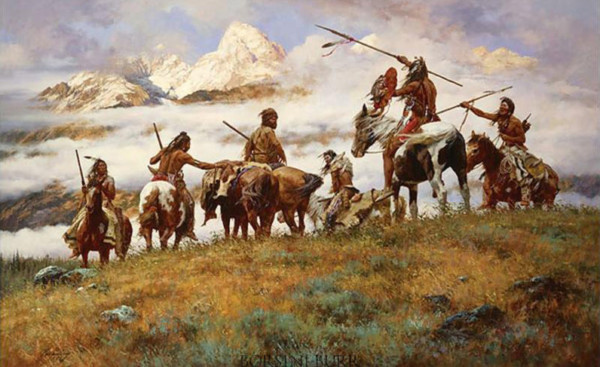 "The Ploy" Fine Art Edition on Canvas by Howard Terpning